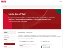 Tablet Screenshot of exportplus.sace.it
